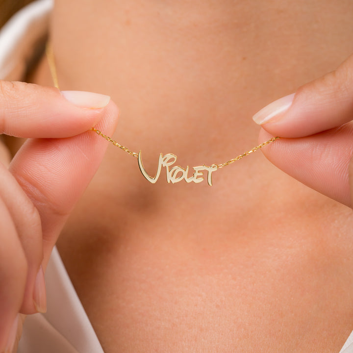 Script Necklace | Cursive Name Necklace | Gift For Her | Gift For Mom