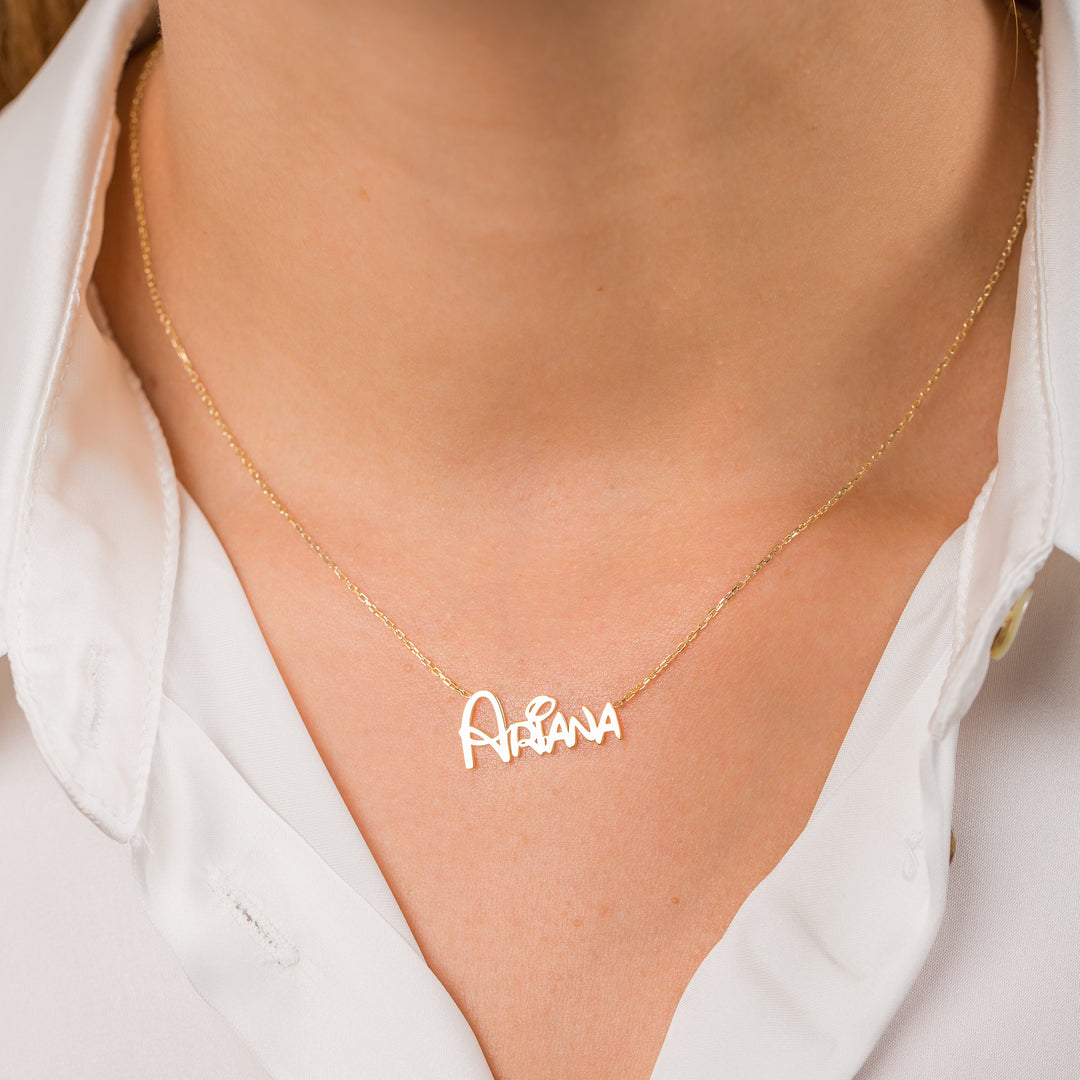 Script Necklace | Cursive Name Necklace | Gift For Her | Gift For Mom