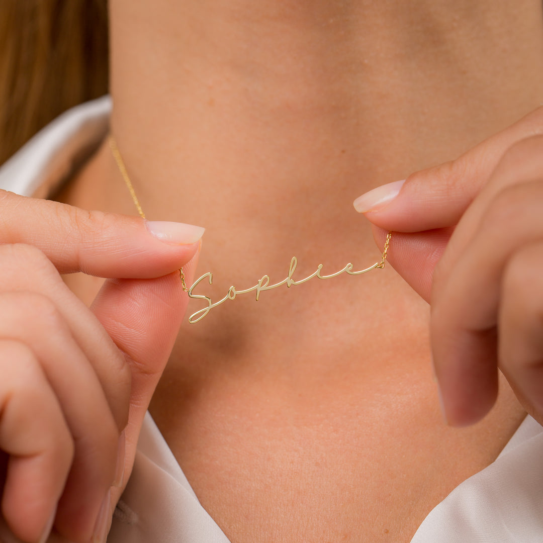 Script Necklace | Cursive Name Necklace | Gift For Her | Gift For Mom