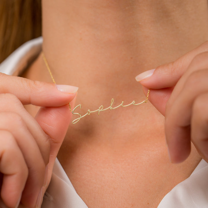 Script Necklace | Cursive Name Necklace | Gift For Her | Gift For Mom