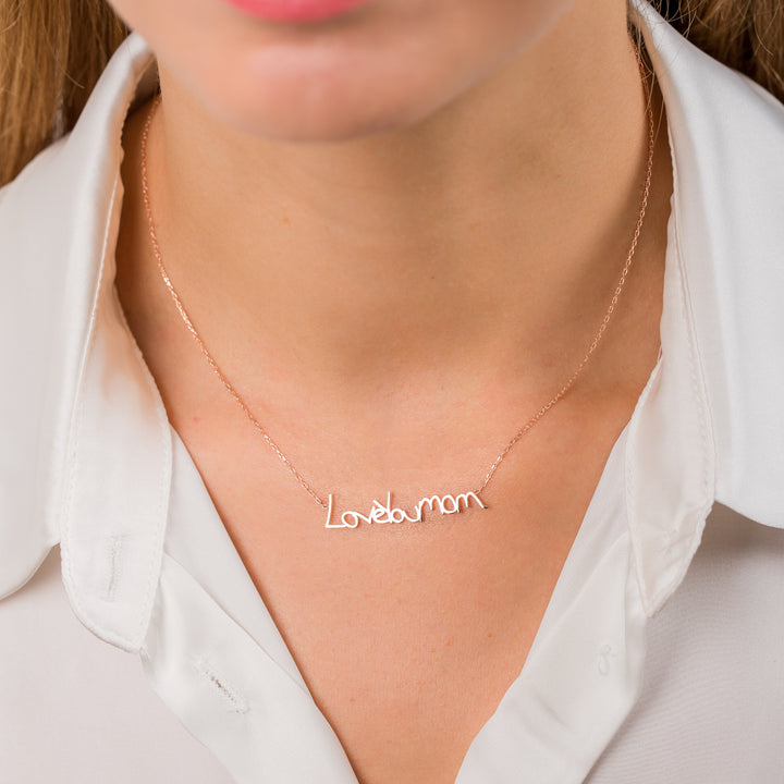 Handwriting Name Necklace | Gift For Her | Gift For Mom