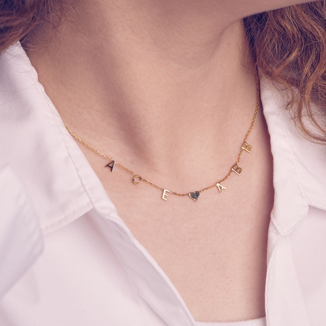 14K Gold Custom Letter Necklace centered gift for her, 14K Gold Necklace, 14K Gold Letter Necklace,  Initial necklace, personalized name necklace, letter necklace, Gold necklace, Gifts For Mom, Christmas Gift, Birthday gift, personalized Gift, Mothers’ day gift, gift for her, custom necklace, Wife gifts, Minimalist necklace, cute gift, dainty necklace, minimalist gift, Christmas sale, bridesmaids gift, Christmas holiday gift for her, Valentine’s day gift for her, excellent gift to mom