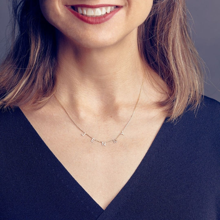 14K Gold Custom Name Necklace with letters gift for daughter, 14K Gold Necklace, 14K Gold Letter Necklace,  Initial necklace, personalized name necklace, letter necklace, Gold necklace, Gifts For Mom, Christmas Gift, Birthday gift, personalized Gift, Mothers’ day gift, gift for her, custom necklace, Wife gifts, Minimalist necklace, cute gift, dainty necklace, minimalist gift, Christmas sale, bridesmaids gift, Christmas holiday gift for her, Valentine’s day gift for her, excellent gift to mom