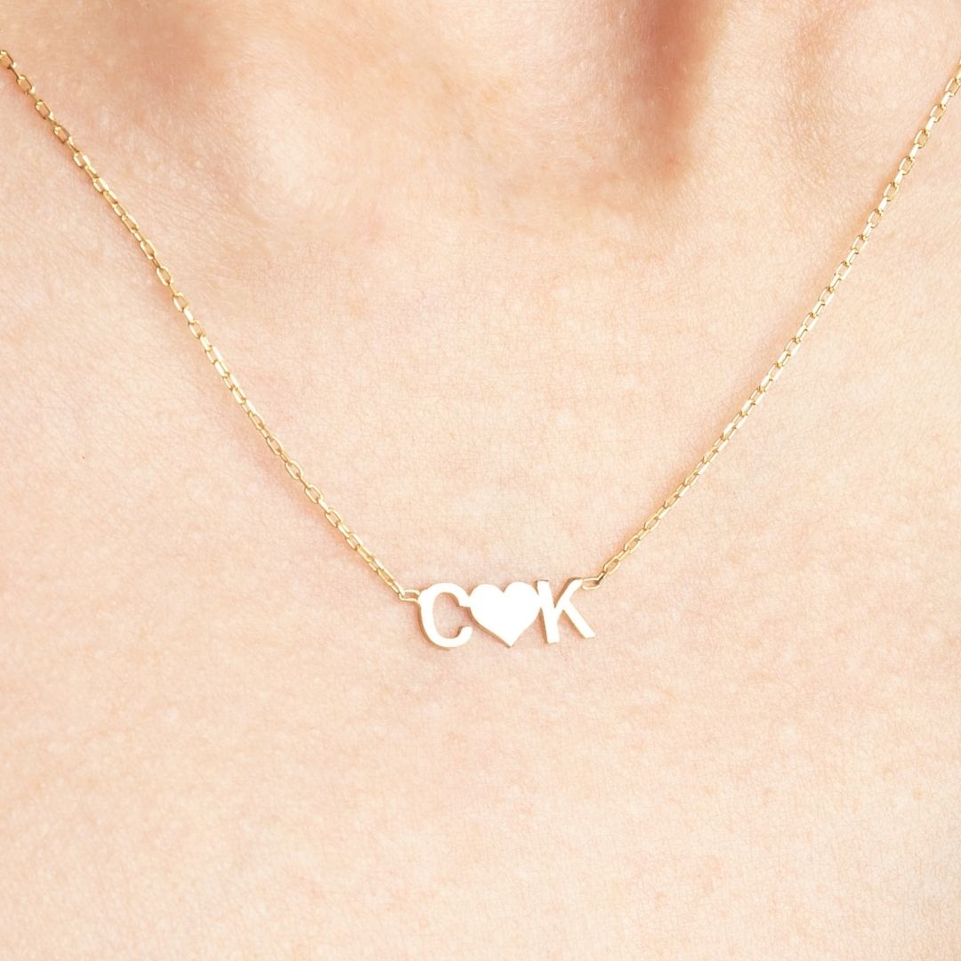 Custom Attached Letters Necklace with symbols Heart Necklace gift for her, Initial necklace, personalized name necklace, letter necklace, Gold necklace, Gifts For Mom, Christmas Gift, Birthday gift, personalized Gift, Mothers’ day gift, gift for her, custom necklace, Wife gifts, Minimalist necklace, cute gift, dainty necklace, minimalist gift, Christmas sale, bridesmaids gift, Christmas holiday gift for her, Valentine’s day gift for her, excellent gift to mom, Minimalist looking necklace
