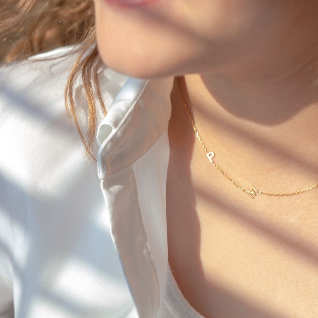 Custom Gold Sideways Initials Necklace, Personalized Sideways Initials Necklace, Personalized Sideways initials, sideways necklace,  Initial necklace, personalized name necklace, letter necklace, Gold necklace, Gifts For Mom, Christmas Gift, Birthday gift, personalized Gift, Mothers’ day gift, gift for her, custom necklace, Wife gifts, Minimalist necklace, cute gift, dainty necklace, minimalist gift, Christmas sale, bridesmaids gift, Christmas holiday gift for her, Valentine’s day gift for her