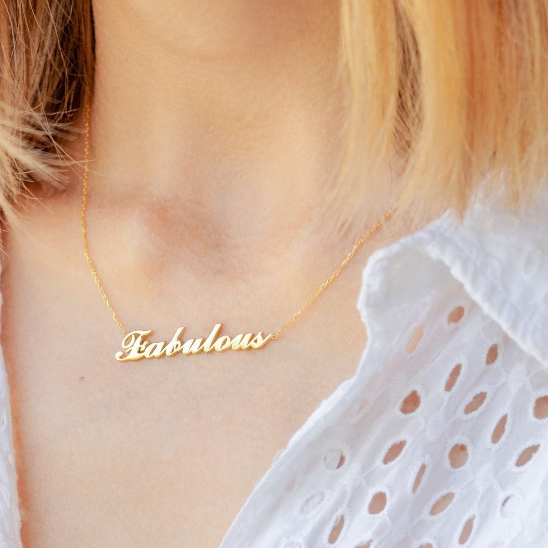 Custom Writing Necklace