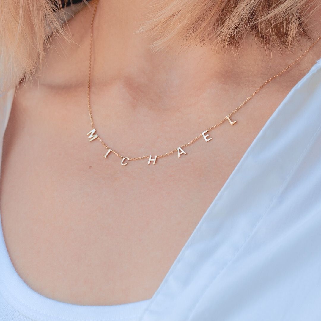 Personalized Letter Name Necklace Gold, Initial necklace, personalized name necklace, letter necklace, Gold necklace, Gifts For Mom, Christmas Gift, Birthday gift, personalized Gift, Mothers’ day gift, gift for her, custom necklace, Wife gifts, Minimalist necklace, cute gift, dainty necklace, minimalist gift, Christmas sale, bridesmaids gift, Christmas holiday gift for her, Valentine’s day gift for her, excellent gift to mom, Minimalist looking necklace