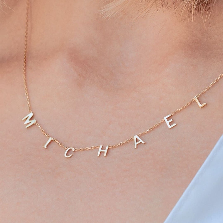 Personalized Letter Name Necklace Gold plated Silver, Initial necklace, personalized name necklace, letter necklace, Gold necklace, Gifts For Mom, Christmas Gift, Birthday gift, personalized Gift, Mothers’ day gift, gift for her, custom necklace, Wife gifts, Minimalist necklace, cute gift, dainty necklace, minimalist gift, Christmas sale, bridesmaids gift, Christmas holiday gift for her, Valentine’s day gift for her, excellent gift to mom, Minimalist looking necklace