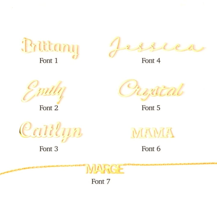 Personalized Name Necklaces Custom Name Necklaces Silver Necklaces