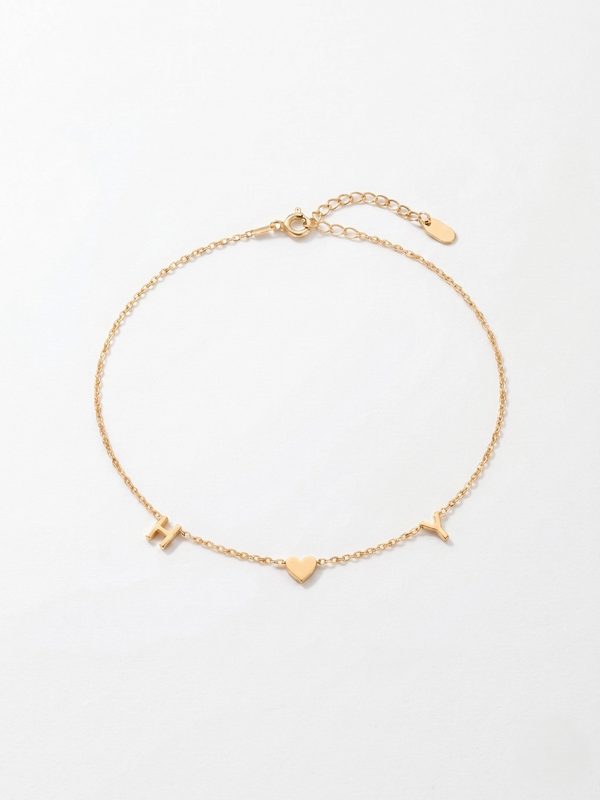 14K Gold Initial Necklace