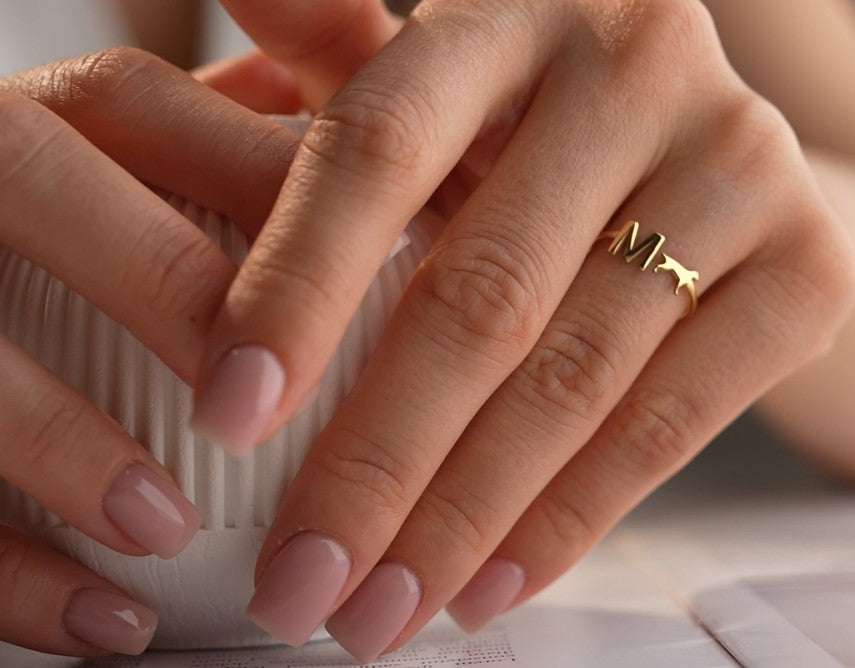 Initial Ring with Dog Symbol