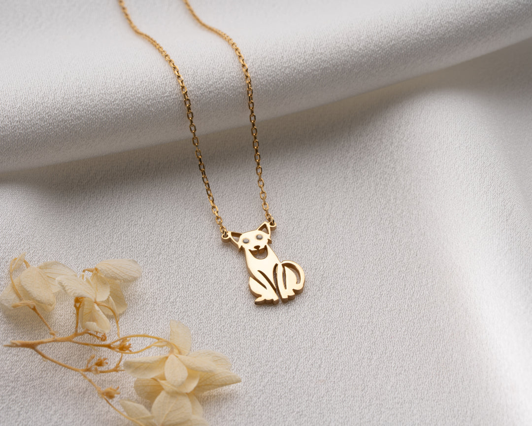 Personalized Cat Eye Necklace