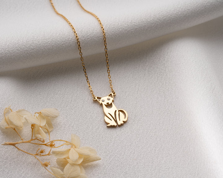 Personalized Cat Eye Necklace