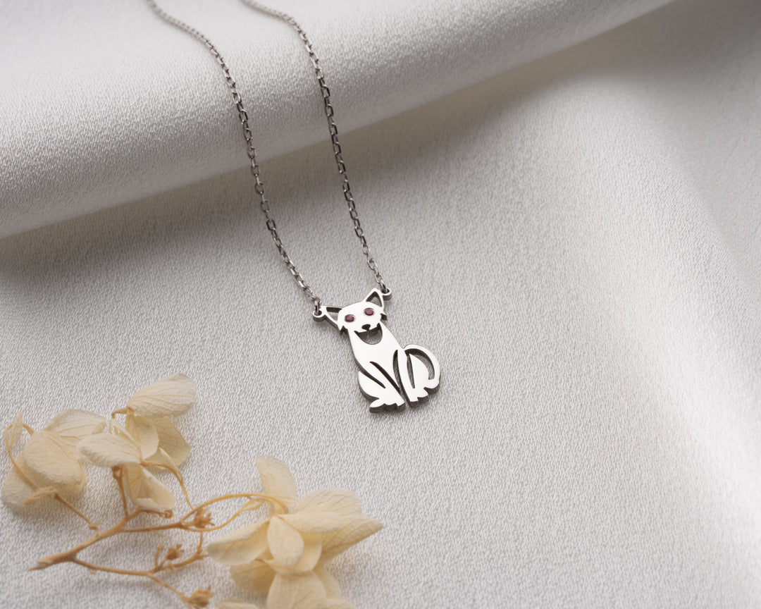 Personalized Cat Eye Necklace
