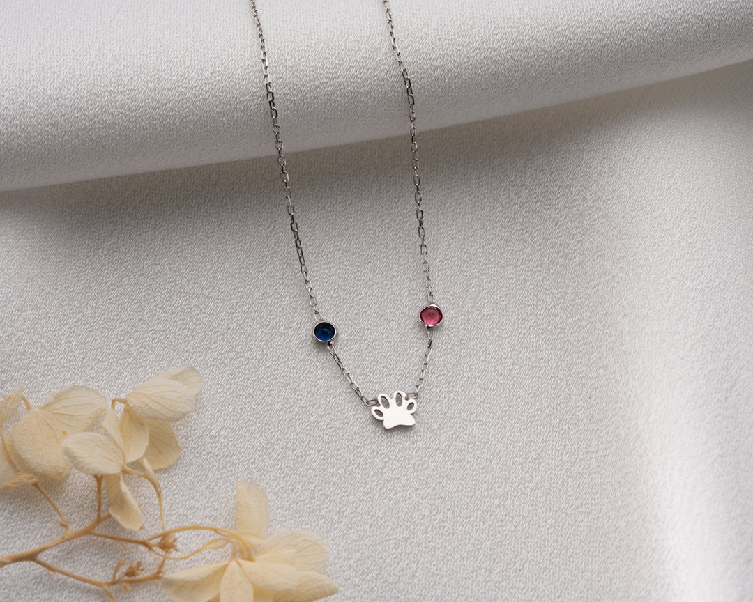 Personalized Paw Print Necklace