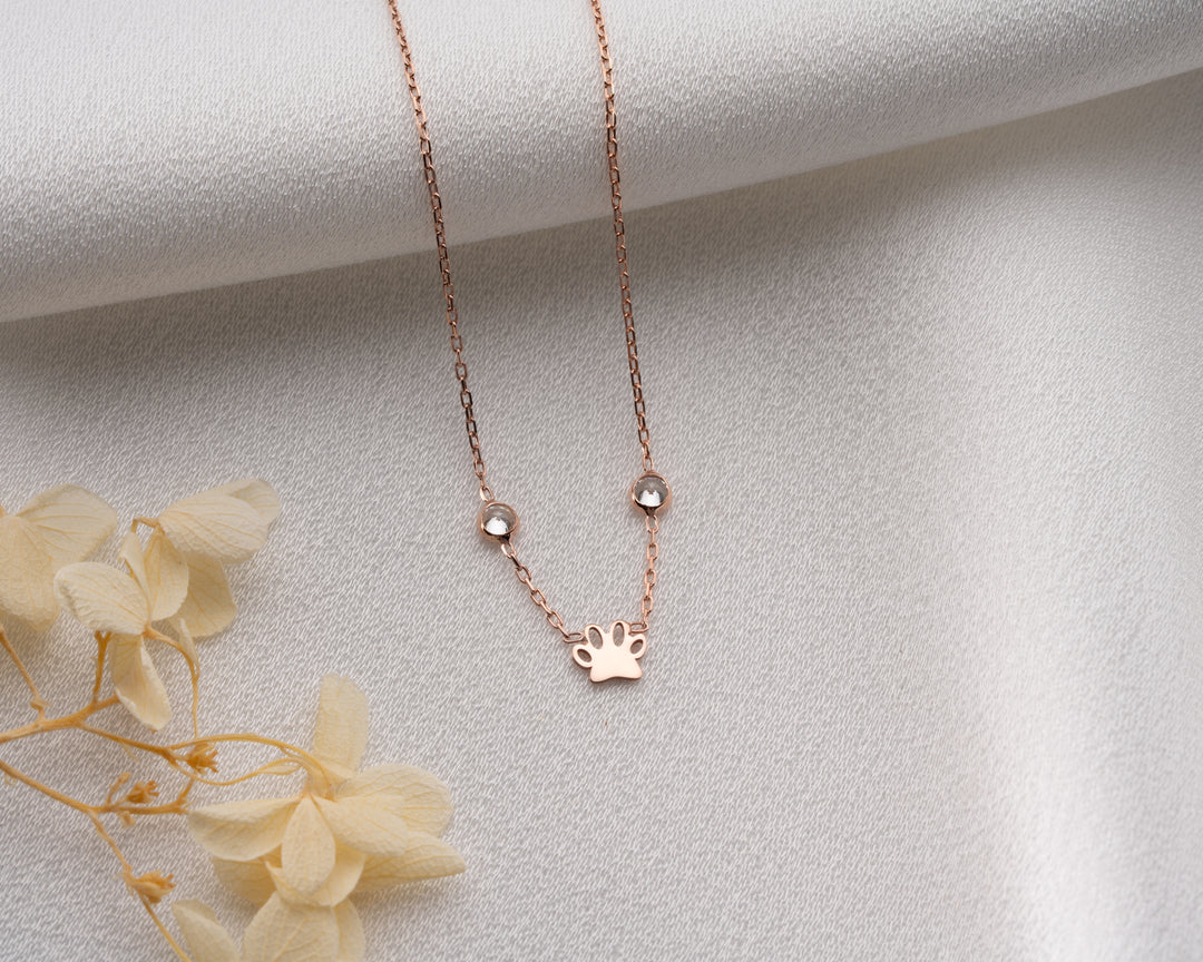 Personalized Paw Print Necklace