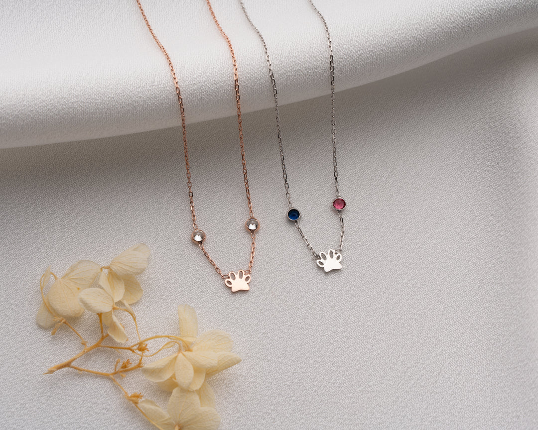 Personalized Paw Print Necklace