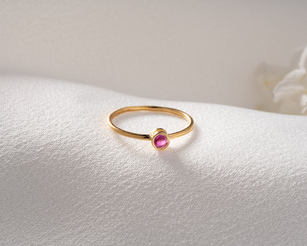 Dainty Birthstone Ring