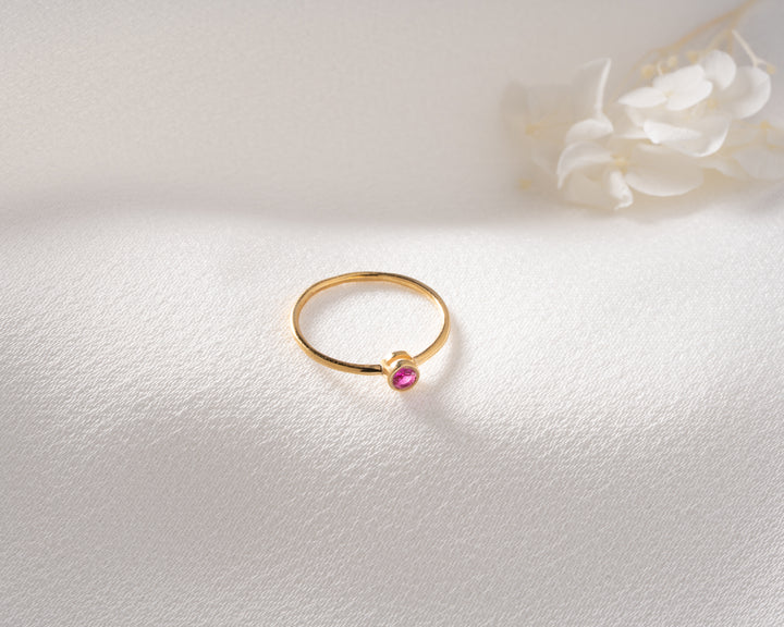 Dainty Birthstone Ring
