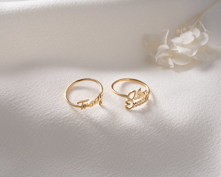 Custom Name Ring