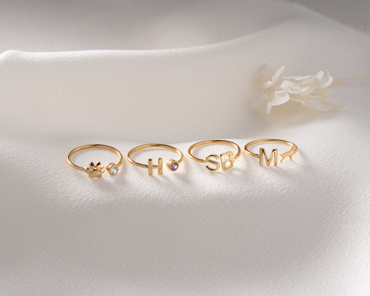 Initial Ring with Dog Symbol