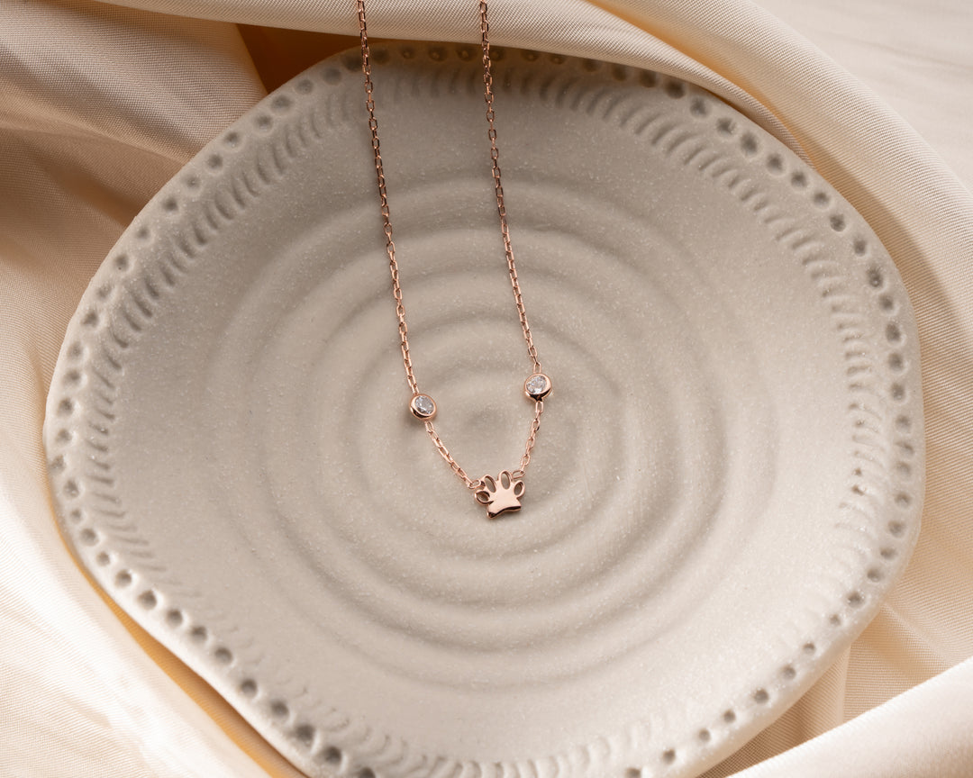 Personalized Paw Print Necklace