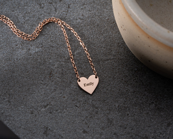 Personalized Name Hearts Necklace