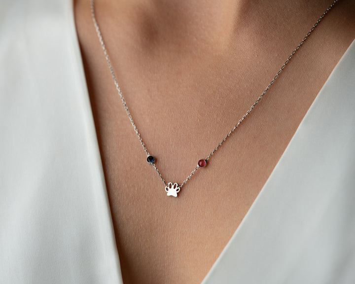 Personalized Paw Print Necklace