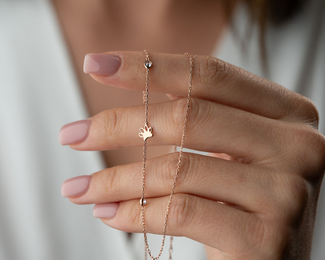 Sideways Birthstone Necklace