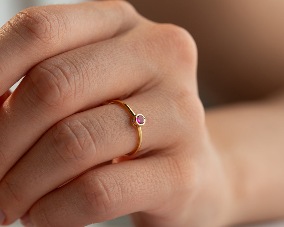 Dainty Birthstone Ring