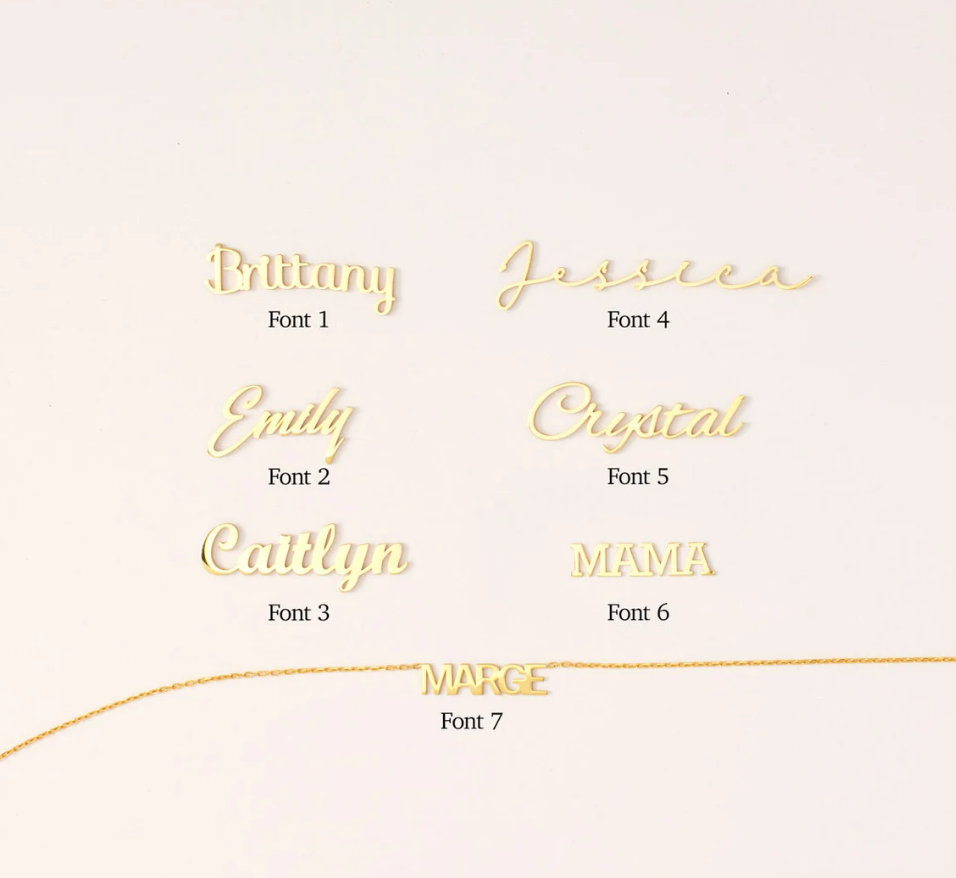 Multiple Name Necklace