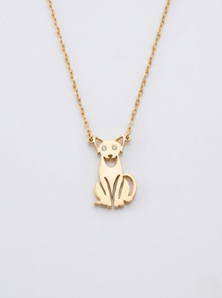 Personalized Cat Eye Necklace