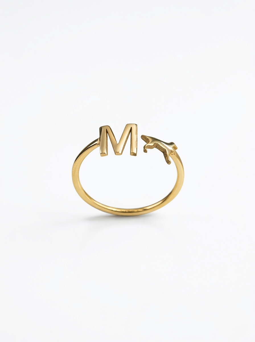 Initial Ring with Dog Symbol