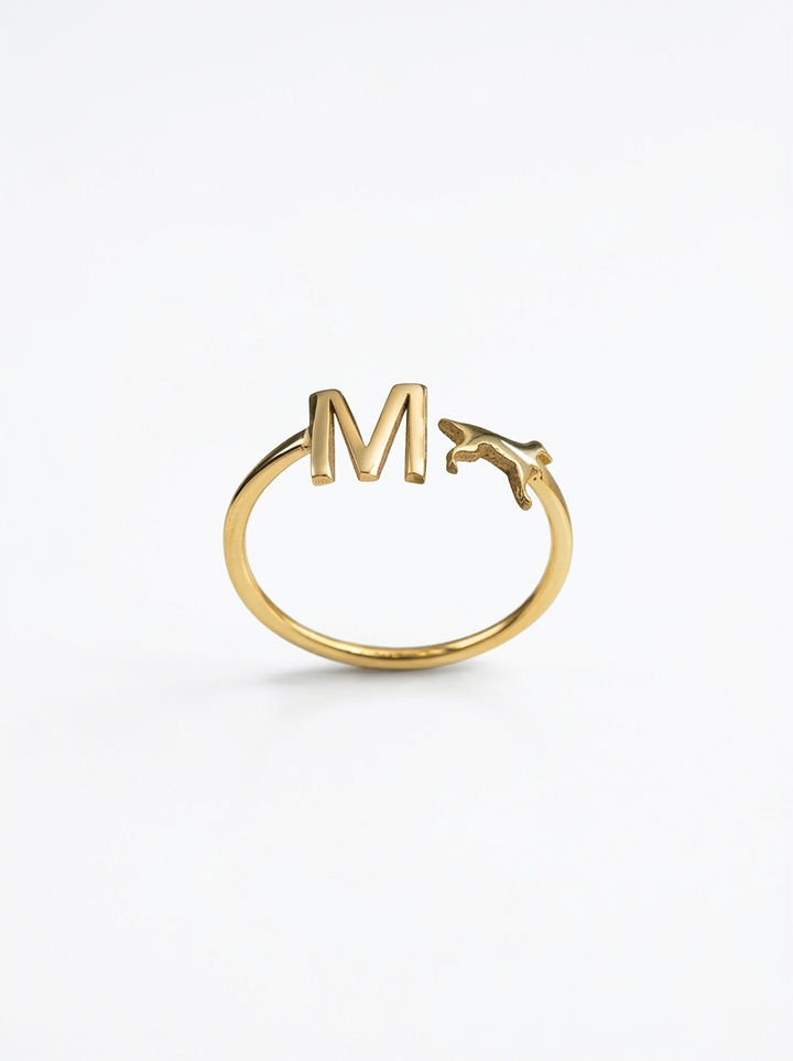 Initial Ring with Dog Symbol