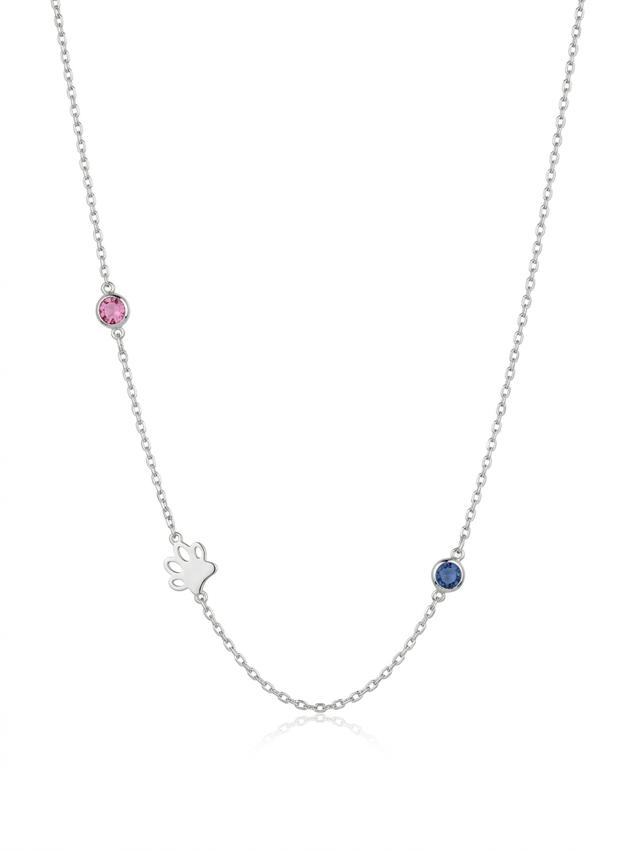 Sideways Birthstone Necklace