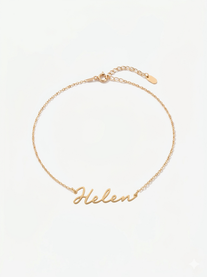 14K Gold Personalized Handwriting Necklace • Handwriting Jewelry • Cursive Name Necklace • Gift for Wife • Mother's Gift