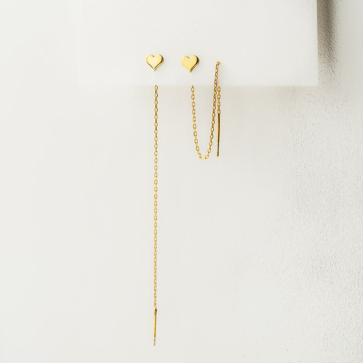 Letter Threader Earrings | Gift For Her | Gift For Mom