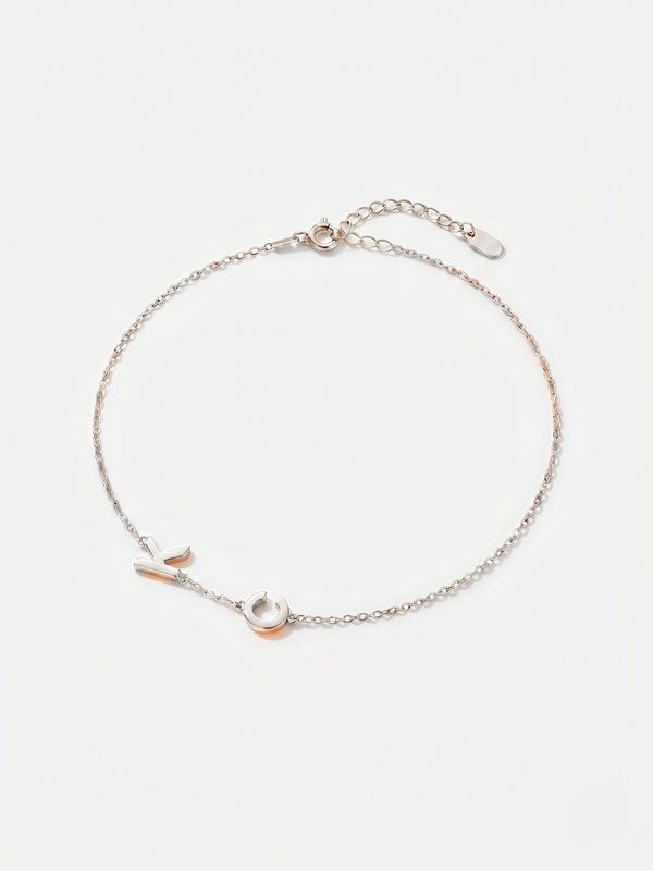 14K Gold Letter Bracelet