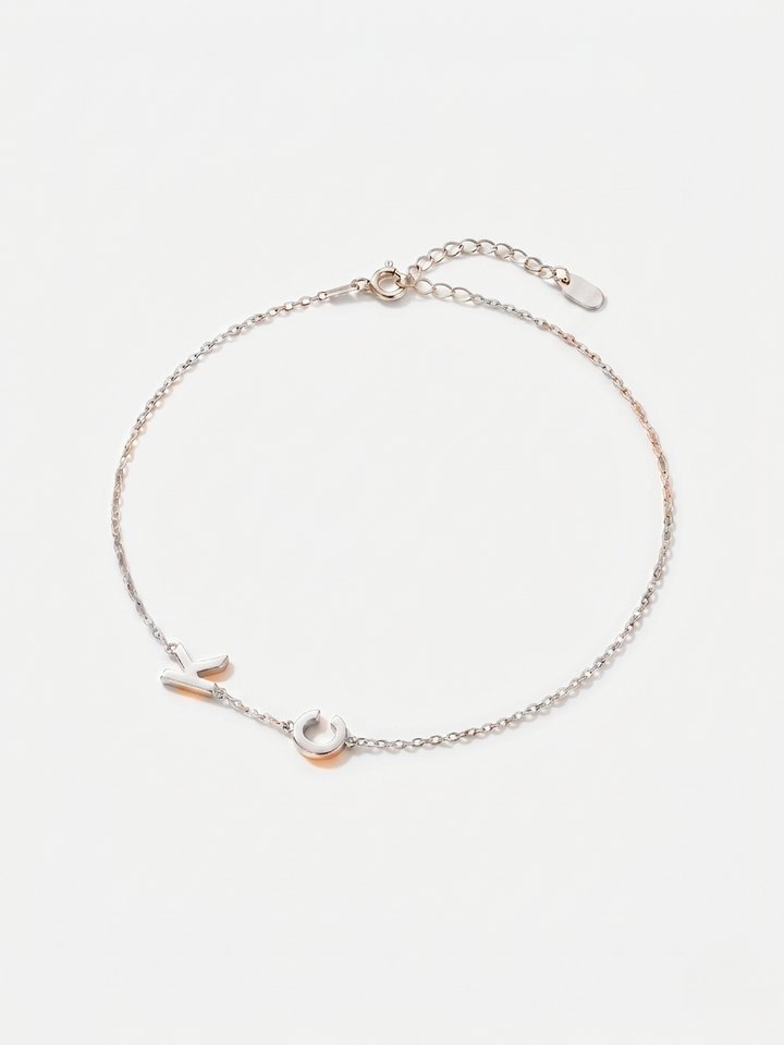 14K Gold Letter Bracelet