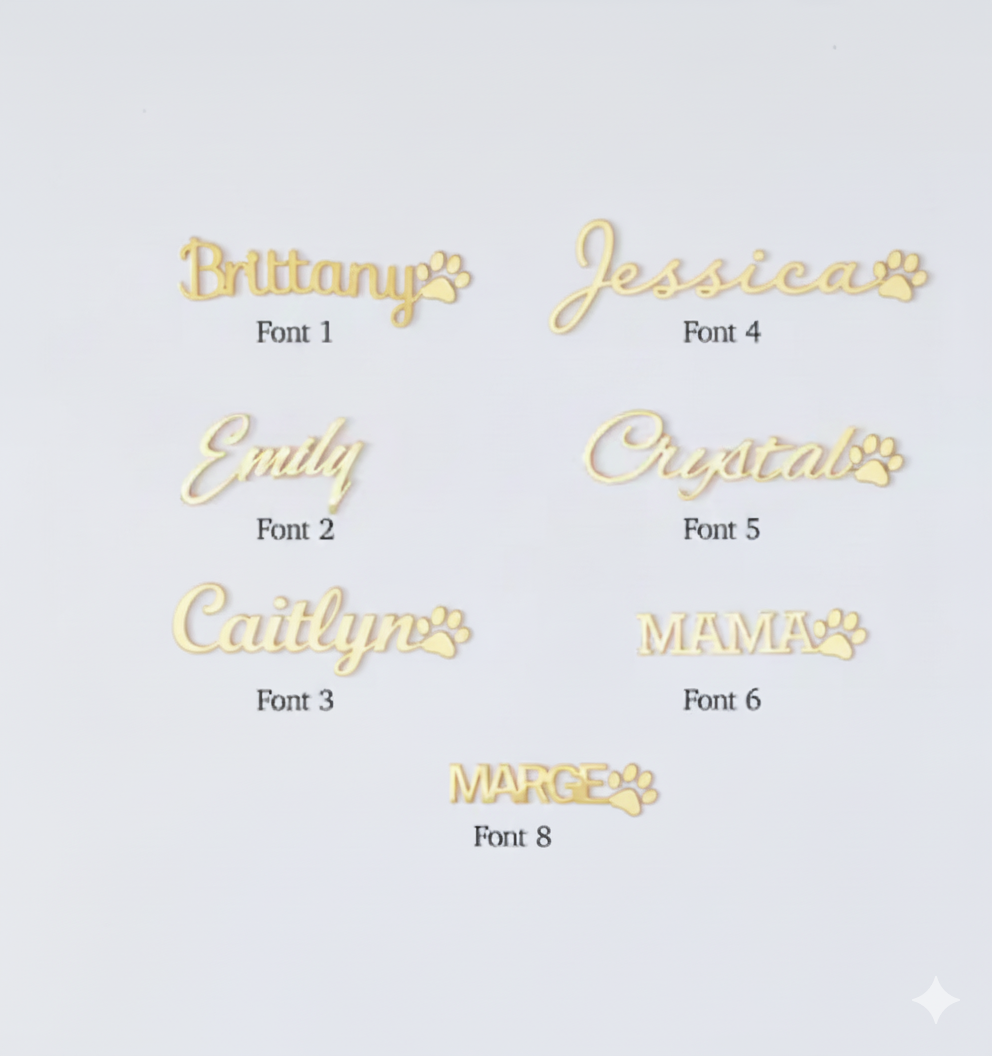 Paw Name Bracelet