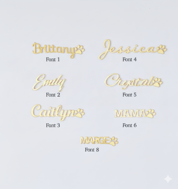 Paw Name Bracelet