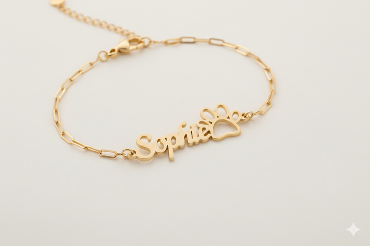 Paw Name Bracelet