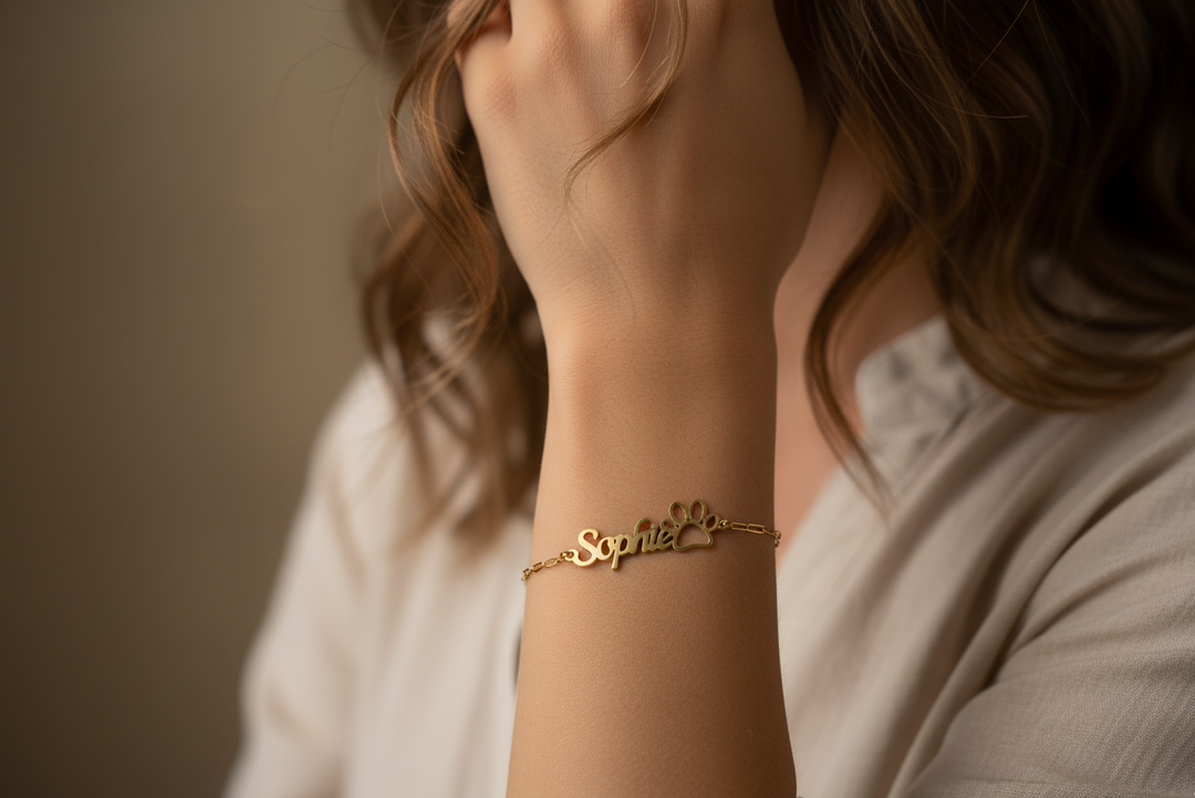 Paw Name Bracelet
