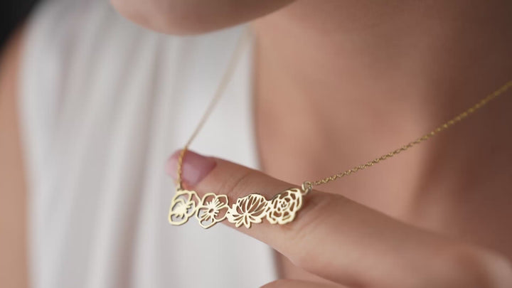 Personalized Birthflower Necklace
