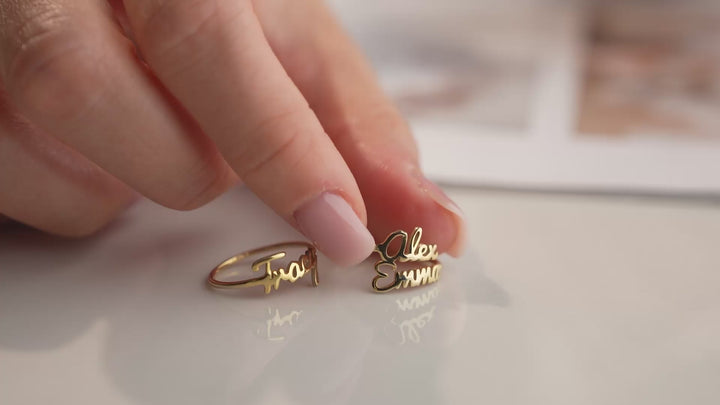 Custom Name Ring