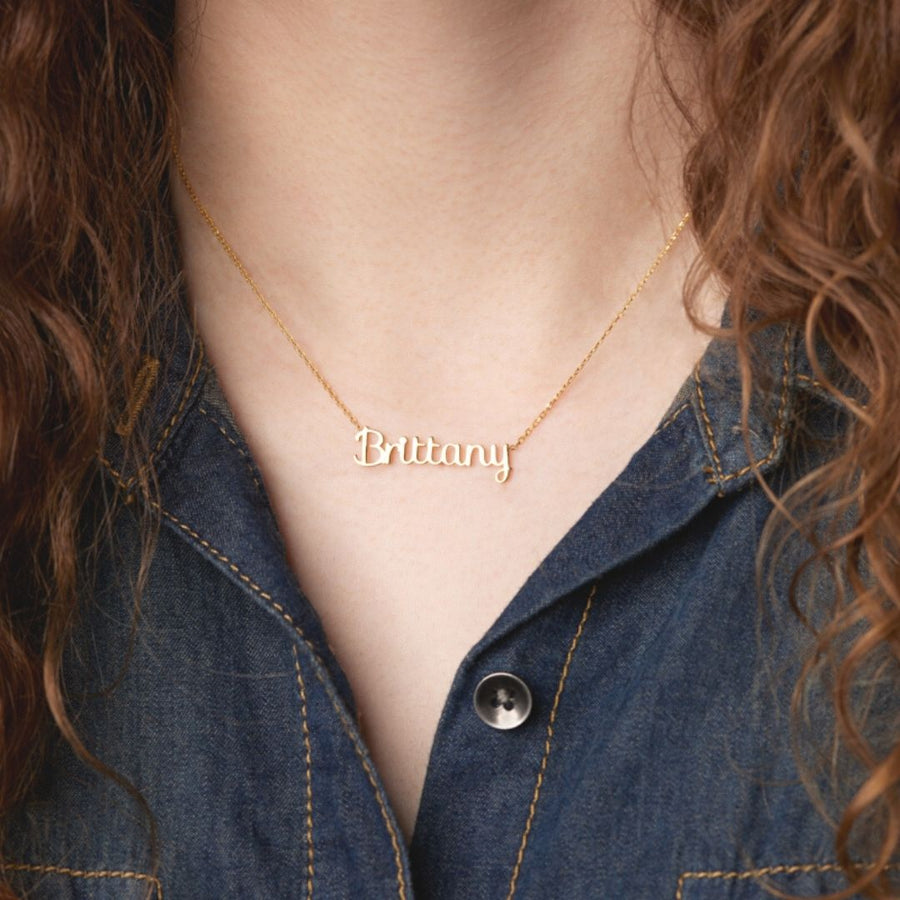 14K Gold Personalized Name Necklace, Handwriting name necklace, cursive name necklace,  Initial necklace, personalized name necklace, letter necklace, Gold necklace, Gifts For Mom, Christmas Gift, Birthday gift, personalized Gift, Mothers’ day gift, gift for her, custom necklace, Wife gifts, Minimalist necklace, cute gift, dainty necklace, minimalist gift, Christmas sale, bridesmaids gift, Christmas holiday gift for her, Valentine’s day gift for her, excellent gift to mom, Minimalist looking necklace