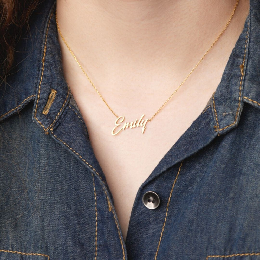 14K Gold Personalized Name Necklaces Silver, Handwriting name necklace, cursive name necklace,  Initial necklace, personalized name necklace, letter necklace, Gold necklace, Gifts For Mom, Christmas Gift, Birthday gift, personalized Gift, Mothers’ day gift, gift for her, custom necklace, Wife gifts, Minimalist necklace, cute gift, dainty necklace, minimalist gift, Christmas sale, bridesmaids gift, Christmas holiday gift for her, Valentine’s day gift for her, excellent gift to mom