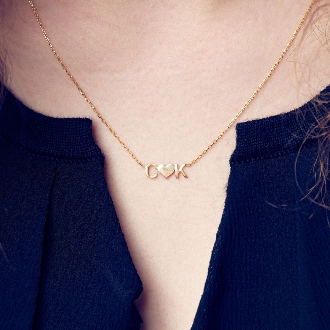 Leave Your Initials - gold - S - Paparazzi necklace – JewelryBlingThing