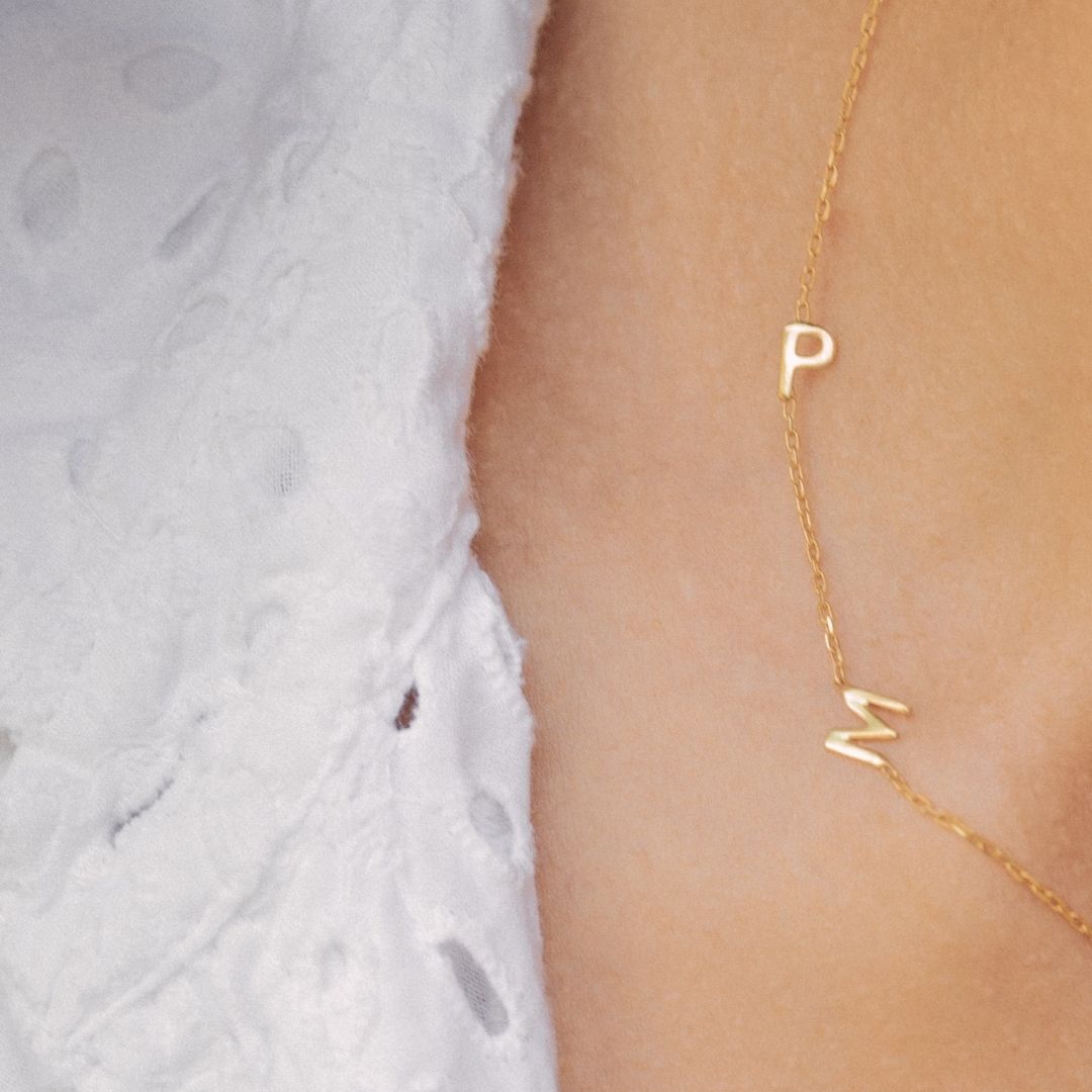 14K Gold Necklace, 14K Gold Letter Necklace, Personalized Sideways Initials Necklace, Personalized Sideways initials, sideways necklace,  Initial necklace, personalized name necklace, letter necklace, Gold necklace, Gifts For Mom, Christmas Gift, Birthday gift, personalized Gift, Mothers’ day gift, gift for her, custom necklace, Wife gifts, Minimalist necklace, cute gift, dainty necklace, minimalist gift, Christmas sale, bridesmaids gift, Christmas holiday gift for her, Valentine’s day gift for her
